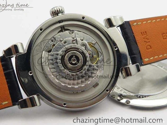 MIROTIME 0201 MoistureWicking Da Vinci IW356601 SS MKF 1:1 Best Edition Blue Dial On Black Leather Strap A 7233